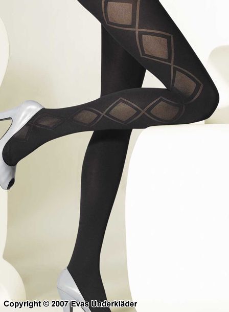 Tights with large diamonds